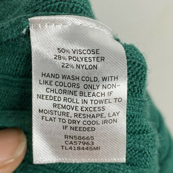 Leith Womens Green Pull On Ribbed Midi Elastic Wai - Picture 5 of 5